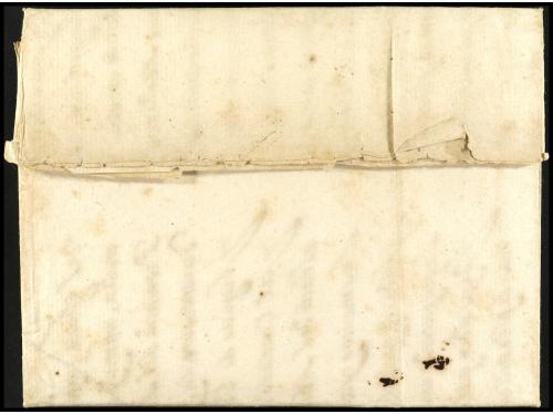 ✉ ESPAÑA: PREFILATELIA. 1587 (25 Abril). TOLEDO a NÁPOLES. C