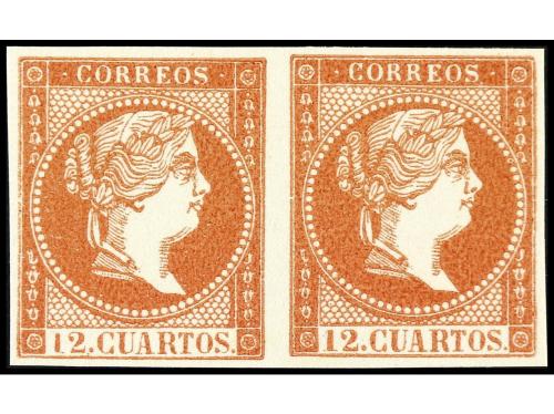(*) ESPAÑA. PRUEBAS: 12 cuartos. Serie completa de 14 valore