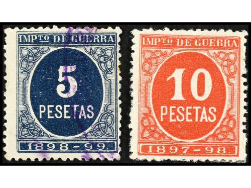 ESPAÑA. 1897. Valores complementarios a la serie IMPUESTO DE