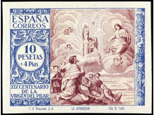 ** ESPAÑA. Ed. 901/2cc. 4 y 10 pts. COLORES CAMBIADOS. Denta