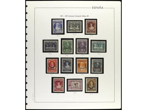 * ESPAÑA. Ed. 325/401. SERIES COMPLETAS, 77 valores. Montado