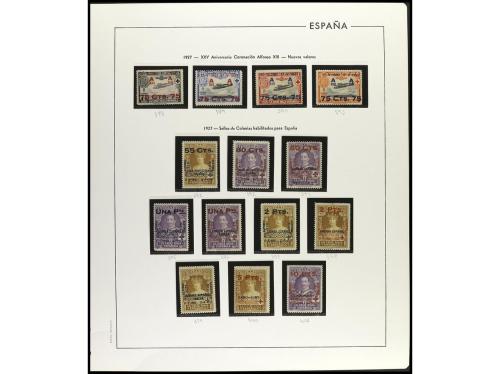 * ESPAÑA. Ed. 325/401. SERIES COMPLETAS, 77 valores. Montado
