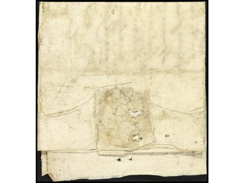✉ ESPAÑA: PREFILATELIA. 1652. FELIPE IV. Sobrescrito solicit