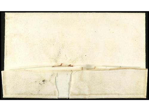 ✉ ESPAÑA: PREFILATELIA. 1841 (22 marzo). Sobrescrito a PAMPL