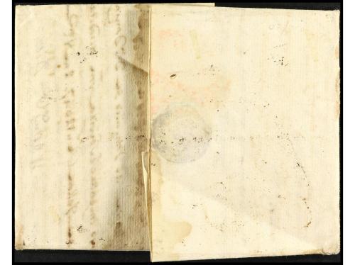 ✉ ESPAÑA: PREFILATELIA. 1765. Sobrescrito de BAYONA (Francia