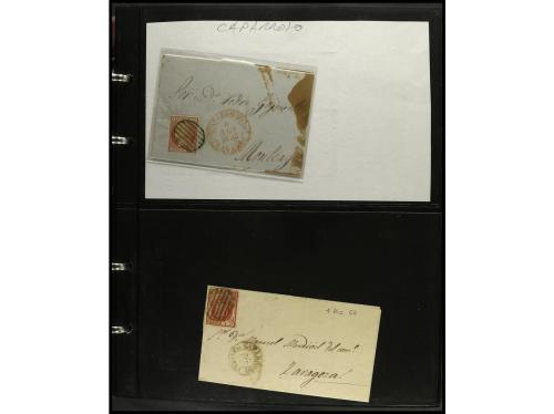 ESPAÑA. ESTAFETAS-NAVARRA. 1850-1880. Conjunto de aprox. 200