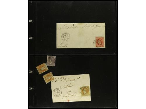 ESPAÑA. ESTAFETAS-NAVARRA. 1850-1880. Conjunto de aprox. 200