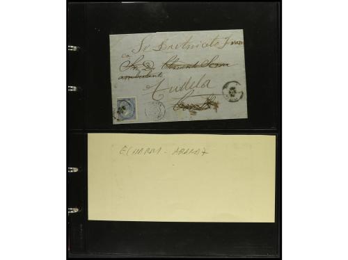 ESPAÑA. ESTAFETAS-NAVARRA. 1850-1880. Conjunto de aprox. 200