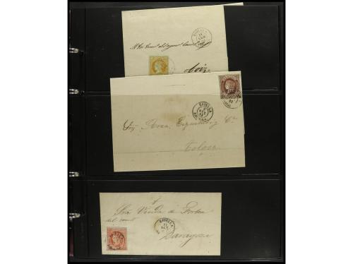 ESPAÑA. ESTAFETAS-NAVARRA. 1850-1880. Conjunto de aprox. 200