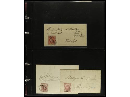 ESPAÑA. ESTAFETAS-NAVARRA. 1850-1880. Conjunto de aprox. 200