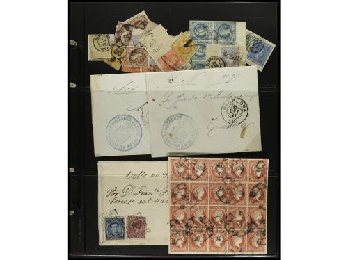 ESPAÑA. ESTAFETAS-NAVARRA. 1850-1880. Conjunto de aprox. 200