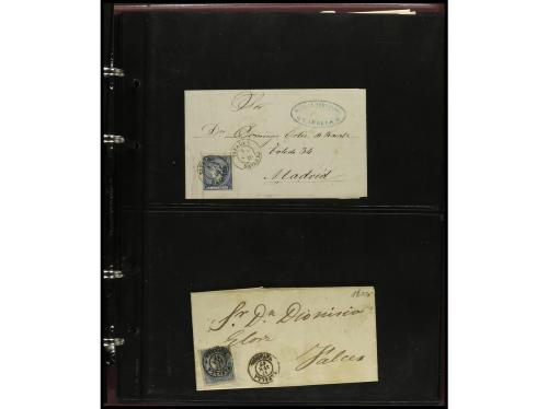 ESPAÑA. ESTAFETAS-NAVARRA. 1850-1880. Conjunto de aprox. 200