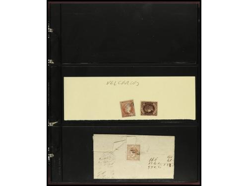ESPAÑA. ESTAFETAS-NAVARRA. 1850-1880. Conjunto de aprox. 200