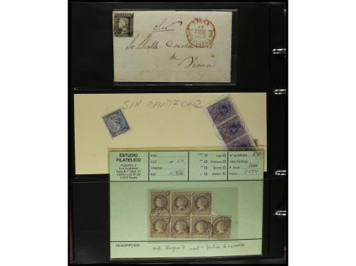 ESPAÑA. ESTAFETAS-NAVARRA. 1850-1880. Conjunto de aprox. 200