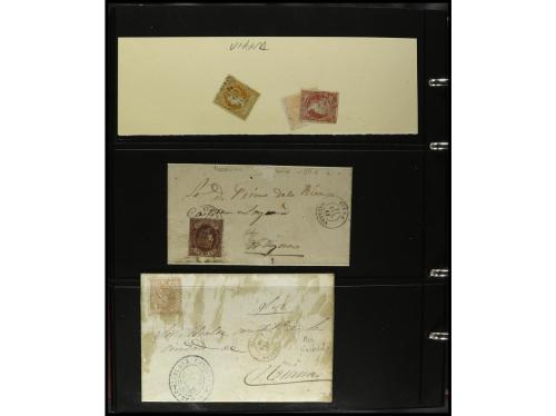 ESPAÑA. ESTAFETAS-NAVARRA. 1850-1880. Conjunto de aprox. 200