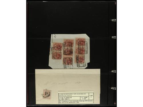 ESPAÑA. ESTAFETAS-NAVARRA. 1850-1880. Conjunto de aprox. 200