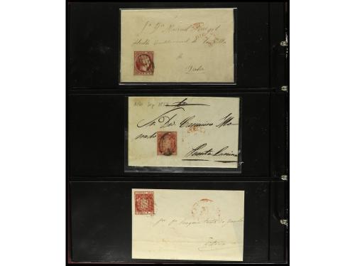 ESPAÑA. ESTAFETAS-NAVARRA. 1850-1880. Conjunto de aprox. 200