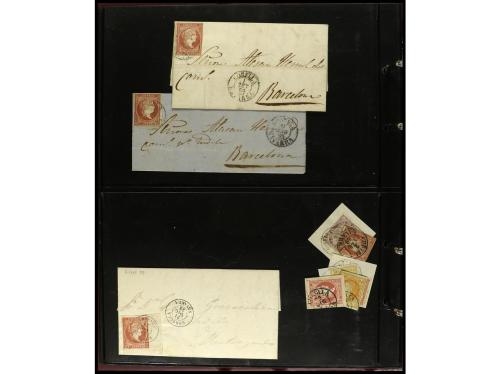 ESPAÑA. ESTAFETAS-NAVARRA. 1850-1880. Conjunto de aprox. 200
