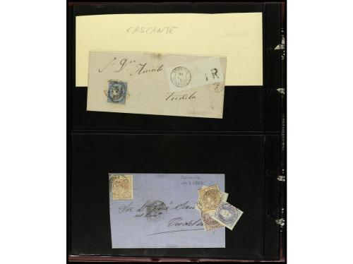 ESPAÑA. ESTAFETAS-NAVARRA. 1850-1880. Conjunto de aprox. 200