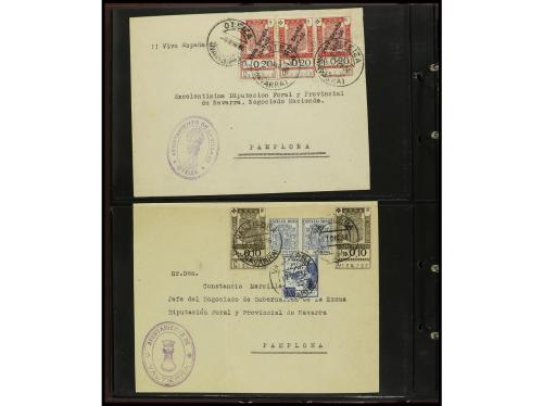 ESPAÑA. NAVARRA. GUERRA CIVIL. Conjunto montado en clasifica