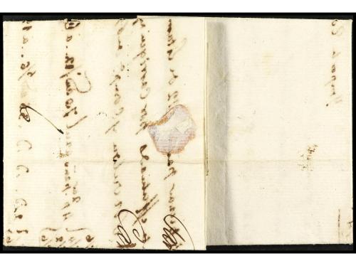 ✉ ESPAÑA: PREFILATELIA. 1816 (21 diciembre). Sobrescrito fec