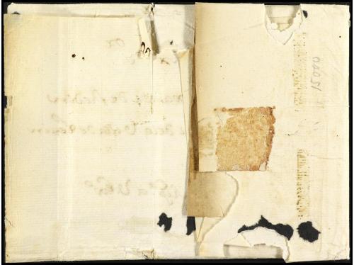 ✉ ESPAÑA: PREFILATELIA. 1778 (18 diciembre). Sobrescrito a P