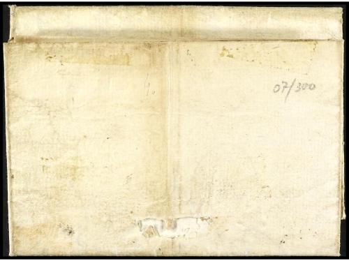 ✉ ESPAÑA: PREFILATELIA. 1724 (22 diciembre). Sobrescrito a A