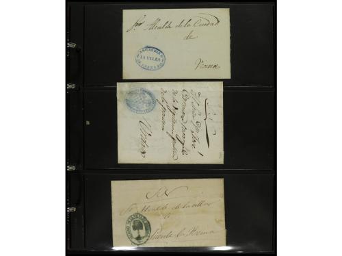✉ ESPAÑA: PREFILATELIA. NAVARRA. Conjunto de aprox. 200 sobr