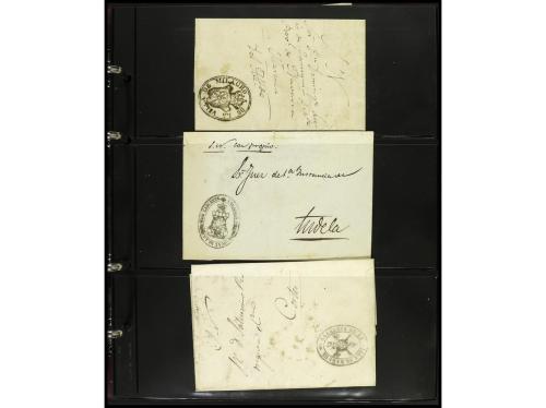 ✉ ESPAÑA: PREFILATELIA. NAVARRA. Conjunto de aprox. 200 sobr