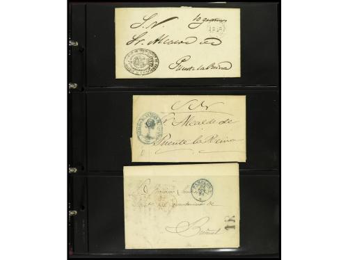 ✉ ESPAÑA: PREFILATELIA. NAVARRA. Conjunto de aprox. 200 sobr