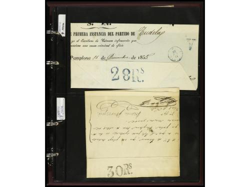 ✉ ESPAÑA: PREFILATELIA. NAVARRA. Conjunto de aprox. 200 sobr