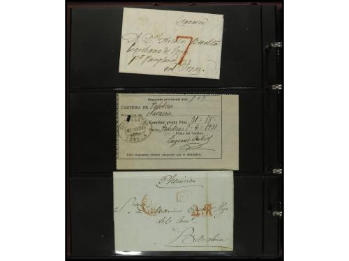 ✉ ESPAÑA: PREFILATELIA. NAVARRA. Conjunto de aprox. 200 sobr