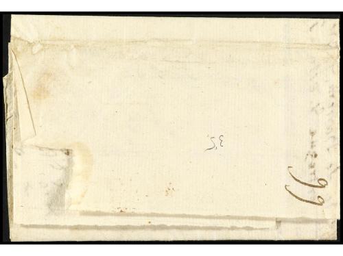 ✉ ESPAÑA: PREFILATELIA. 1832 (18 abril). Sobrescrito a TUDEL
