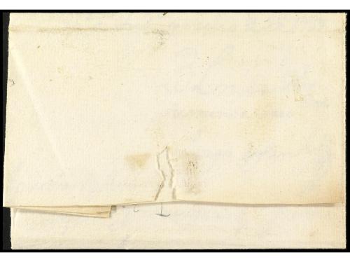 ✉ ESPAÑA: PREFILATELIA. 1738 (2 julio). Sobrescrito a CORELL