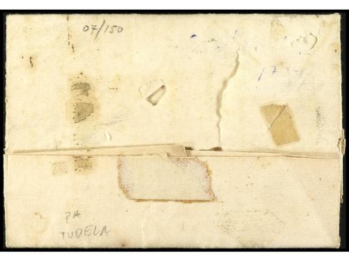 ✉ ESPAÑA: PREFILATELIA. 1739 (11 julio). Sobrescrito de CORE