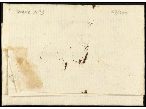 ✉ ESPAÑA: PREFILATELIA. 1798 (1 septiembre). Sobrescrito de 