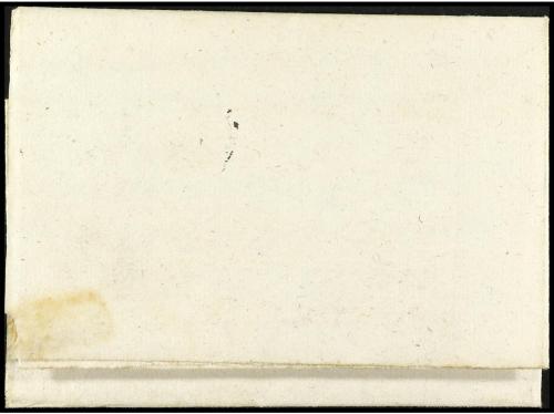 ✉ ESPAÑA: PREFILATELIA. 1825 (2 febrero). Sobrescrito de BAR