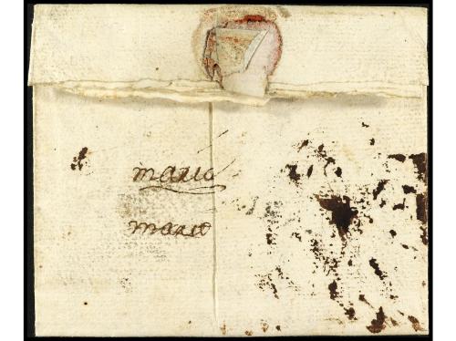 ✉ ESPAÑA: PREFILATELIA. 1785 (17 mayo). Sobrescrito de OLORÓ