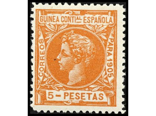 ** COLONIAS ESPAÑOLAS: GUINEA. Ed. 37, 38, 40, 41. 1, 2, 4, 