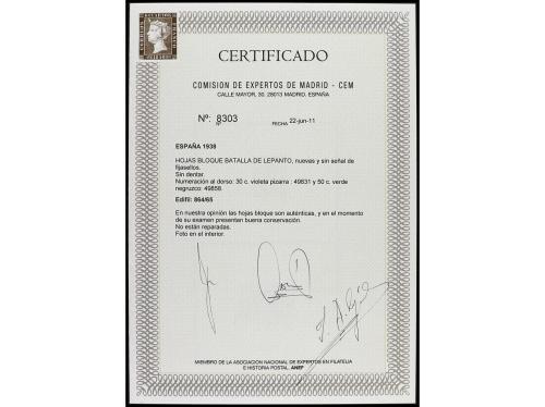 ** ESPAÑA. Ed. 862/3, 864/5. HB dentadas y SIN DENTAR (estas