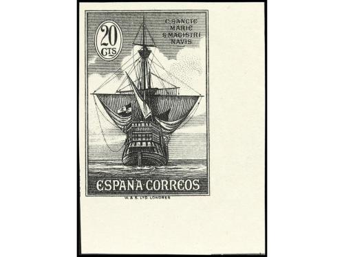 ESPAÑA. ENSAYOS DE PLANCHA. 1 cto. a 20 cts. 8 valores SIN D