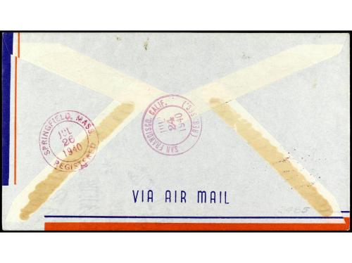 ✉ NUEVA CALEDONIA. 1940. CORREO AÉREO. POSTE AERIENNE/1ERE T