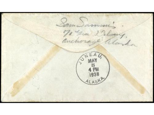 ✉ ESTADOS UNIDOS. 1938. CORREO AÉREO. FIRST FLIGHT/FAIRBANKS