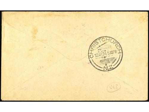 ✉ AUSTRALIA. 1934. CORREO AÉREO. FIRST/OFFICIAL AIR MAIL/AUS