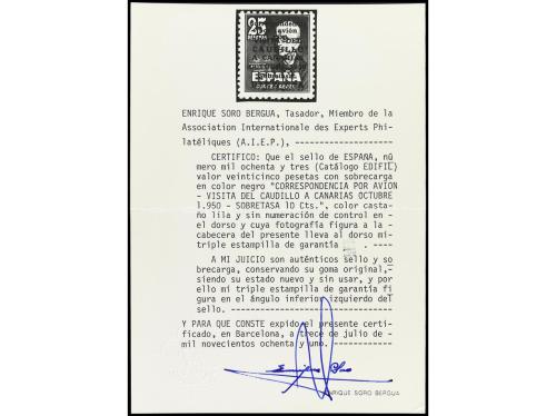 ** ESPAÑA. Ed. 1083. CANARIAS AVIÓN SIN NÚMERO. Muy bonito .