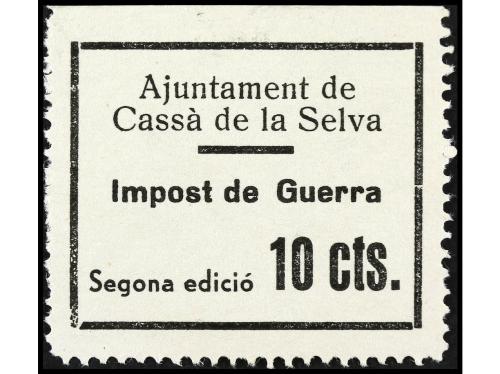 (*) ESPAÑA GUERRA CIVIL. ZONA REPUBLICANA. CASSÁ DE LA SELVA