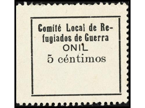 ESPAÑA GUERRA CIVIL. ZONA REPUBLICANA. ONIL. 5 cts. negro. 2