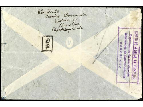 ✉ ESPAÑA GUERRA CIVIL. Ed. 689. 1936. ZONA REPUBLICANA. BARC