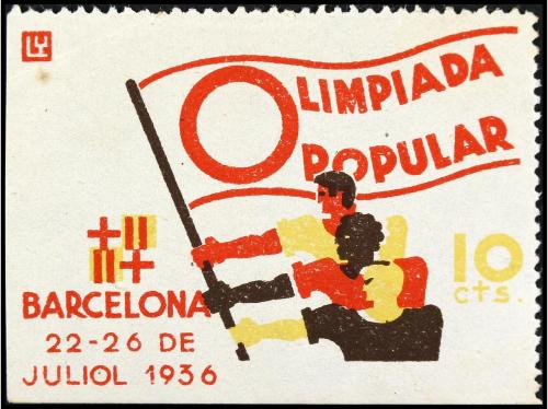 * ESPAÑA GUERRA CIVIL. ZONA REPUBLICANA. BARCELONA. 2 valore