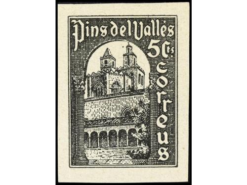 (*) ESPAÑA GUERRA CIVIL. PINS DEL VALLES (Barcelona). 5 cts.